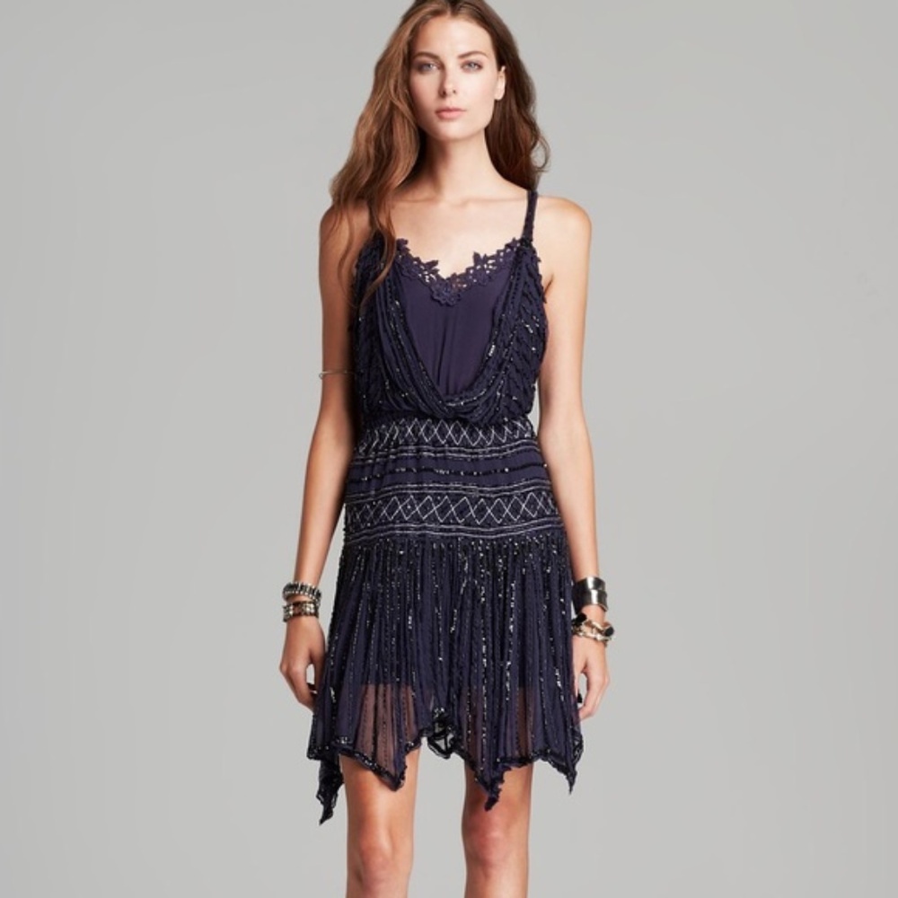 ⛔ SOLD⛔ Free People Ode To Tea Beaded Embellished - Picture 3 of 4